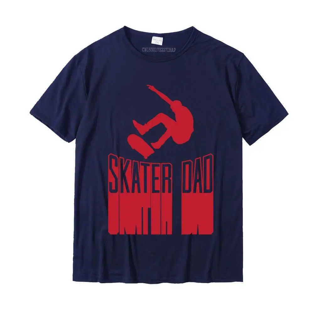 Skater Dad Cool Skateboard Father Skateboarding Tricks Aesthetic Family Men Top T-Shirts Printing T Shirt Cotton Custom