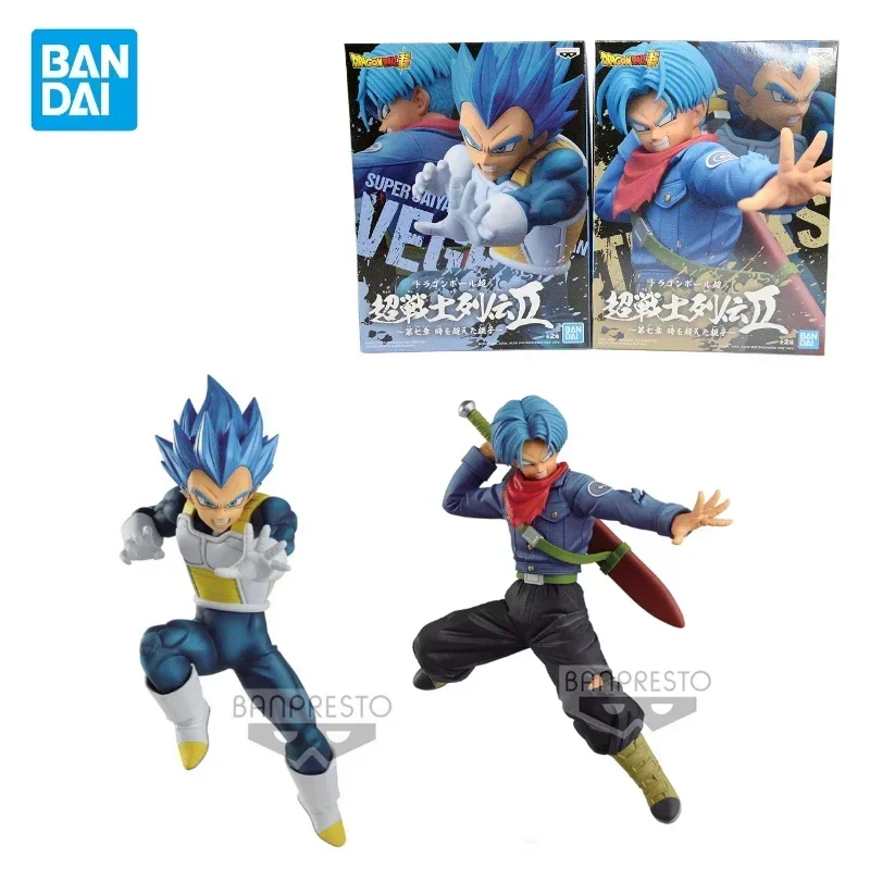 In Magazzino Bandai Banpresto Dragon Ball Super Chousenshi Retsuden II SSGSS Vegeta Trunks Anime Figura Modello Collezione Giocattoli Regali