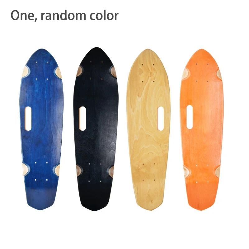 7 Layer Maple Skate Board Deck 24Inch Mini Cruiser Fish Skateboard Deck Cruiser Board Mini Skateboard Deck,Random Color