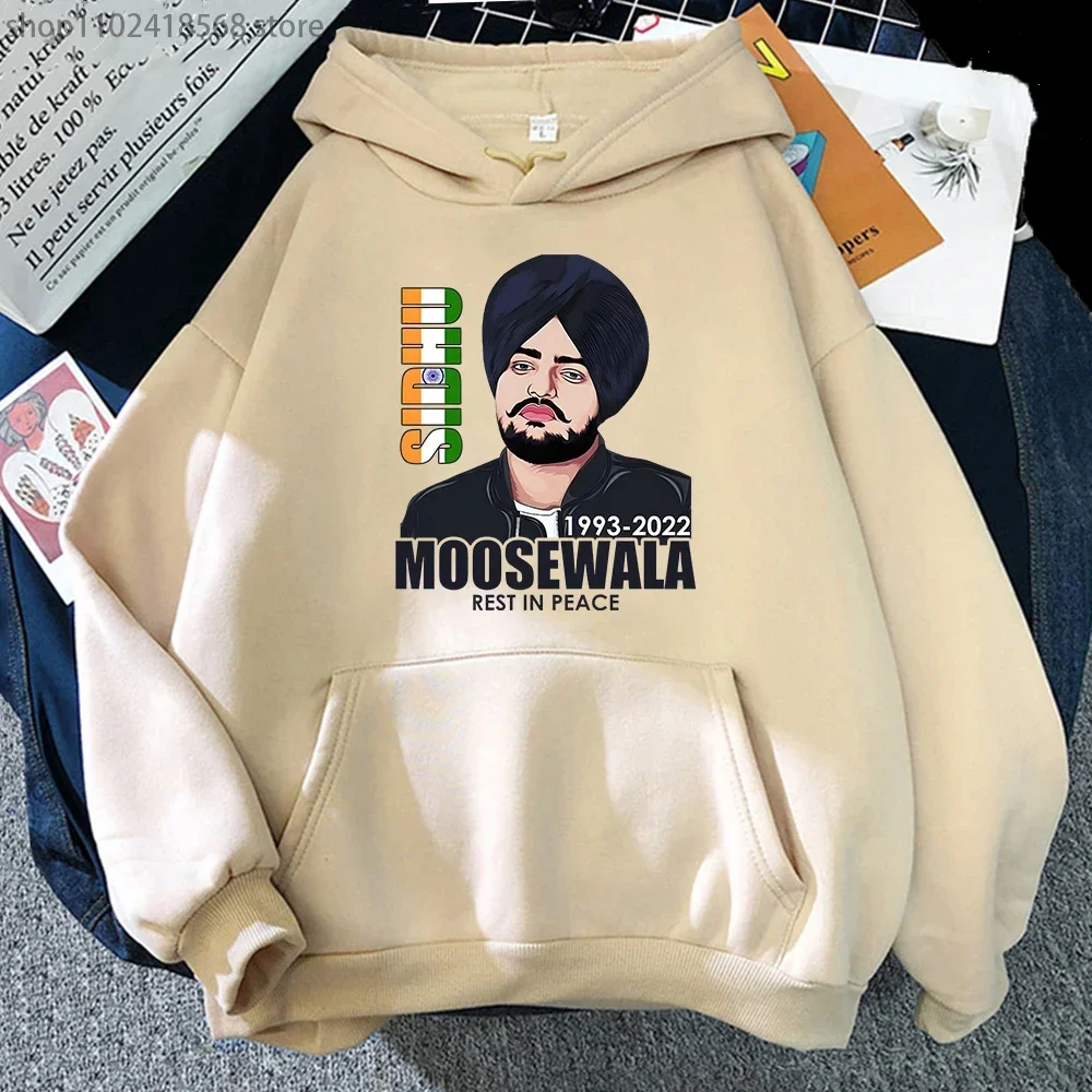 

Sidhu Moose Hoodies Wala 1993-2022 Sweatshirt Indian Music Producer Print Streetwear Men/Women Long Sleeve Pullover Y2k Clothes