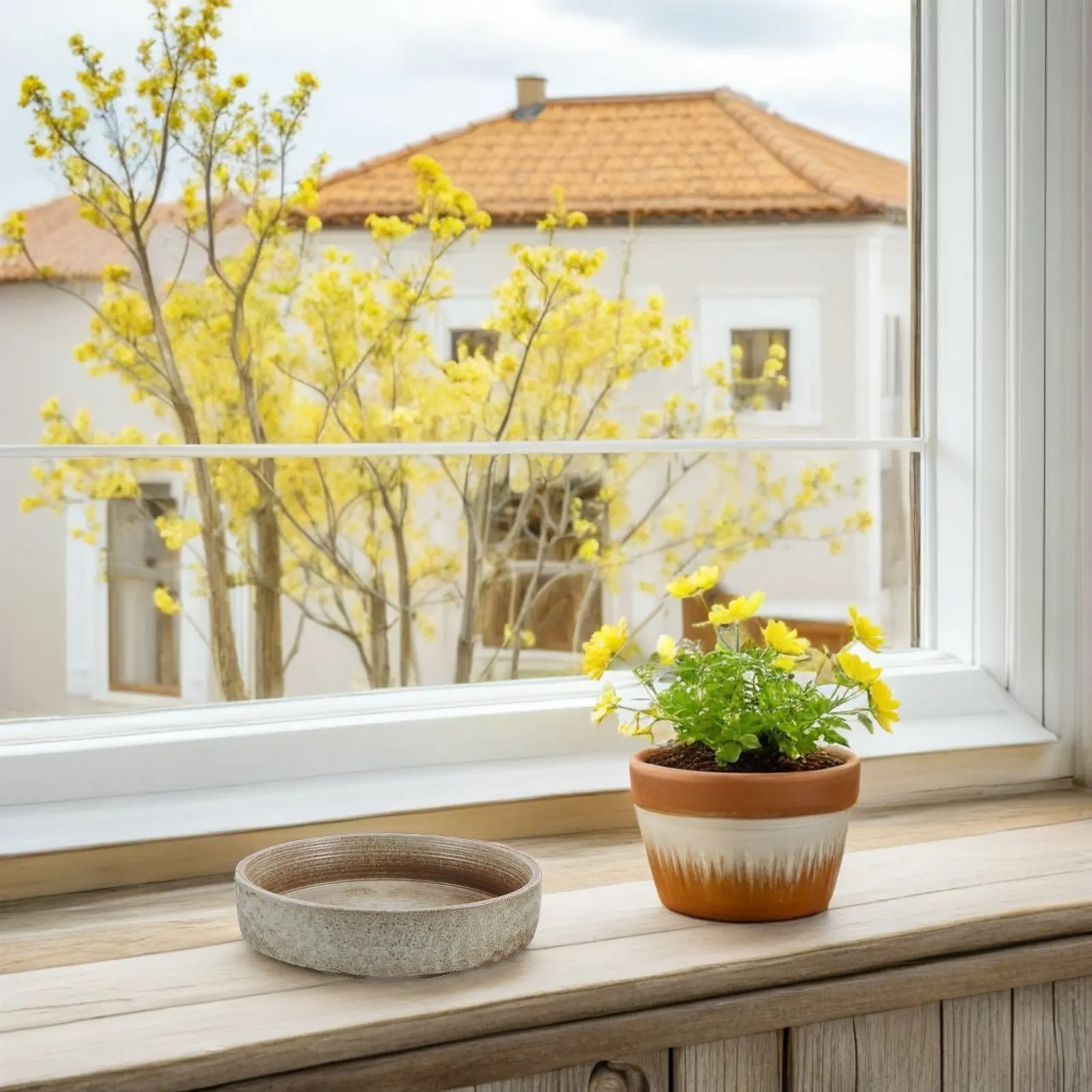 

Керамический цветочный горшок, большой круглый, для гидропоники, для комнатных растений, настольное украшение, ваза для размножения бонсай