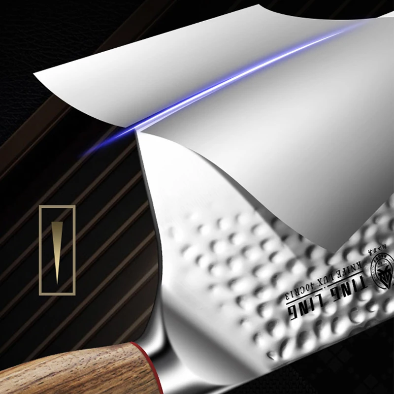 High grade forging cutter - New home cutting knife - Kitchen knife Stainless steel slicing knife - chef\'s hammer slicing knife