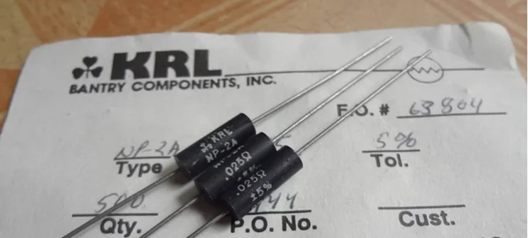 10PCS/LOT US KRL non-inductive resistor 3W0.025R 3W0.025 ohms 3W0.025ohm NP-2A 0.025R FREE SHIPPING