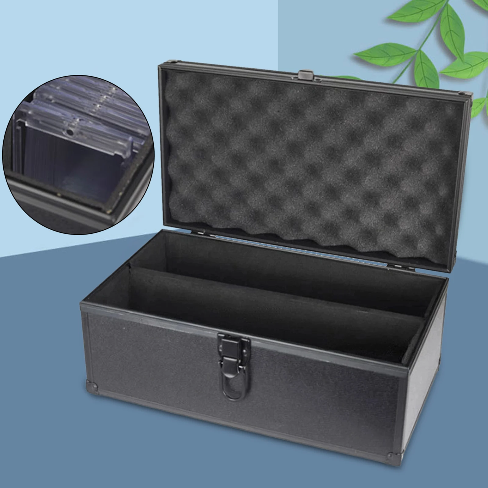 Trading Card Box Carrying Case Multifunction Game Card Organizer Collector Holder for Gathering Sports Cards Graded Card