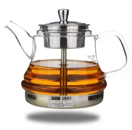 

free shipping Induction cooker special pot boil tea dedicated cooker glass pot stainless steel liner kettle Steam tea pot