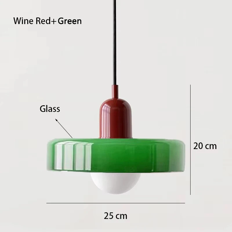 Nordic Retro Glazen Hanglampen Indoor E27 LED Kroonluchter Woonkamer Eetkamer Slaapkamer Keuken Decoratieve verlichting Armatuur