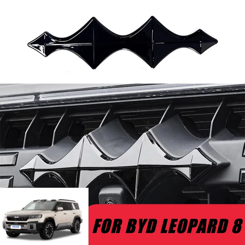 Fit Byd Equation Leopard 5/8 2024 2025 Car Black Badge Car Logo Front And Rear External Accessories