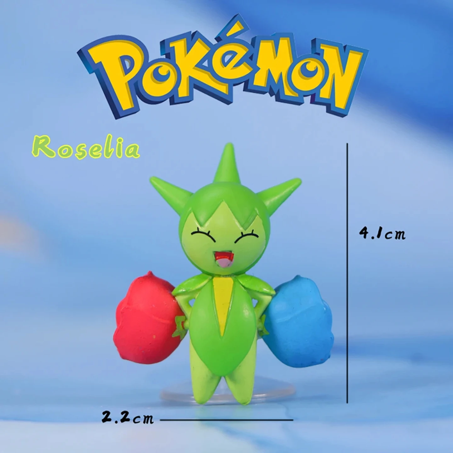Authentic No Box US Version WCT Pokemon Roselia Figure, 4cm Toy Anime Collectible Model - view 2