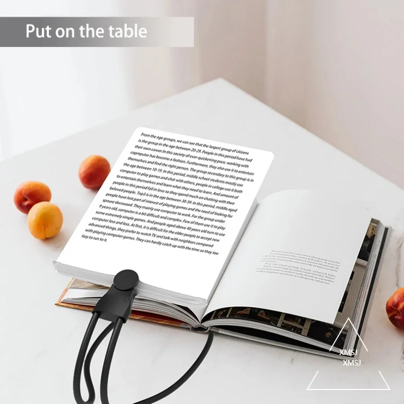 Portable Hands-Free Wearing Magnifying Glass, Flexible Gooseneck Full Page Magnifier for Reading Aid, Sewing and Handicrafting