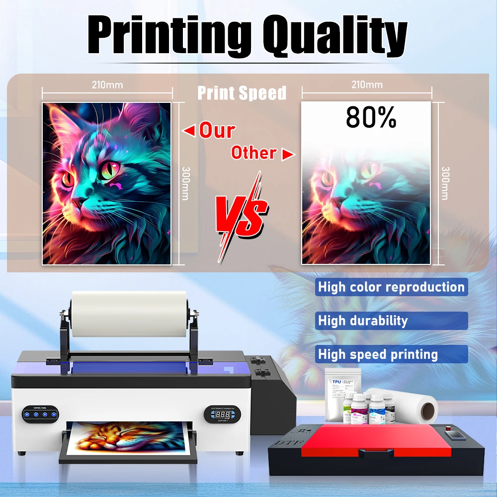 A3 DTF Printer imprimante dtf A3 Heat Transfer Print Directly Transfer Film DTF Printer For T-Shirt Fabric t shirt print machine