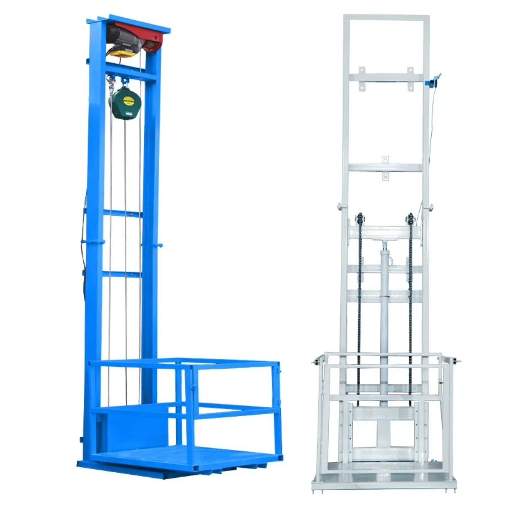 Small and convenient electric hydraulic lift freight elevator factory warehouse lift home supermarket cargo lift