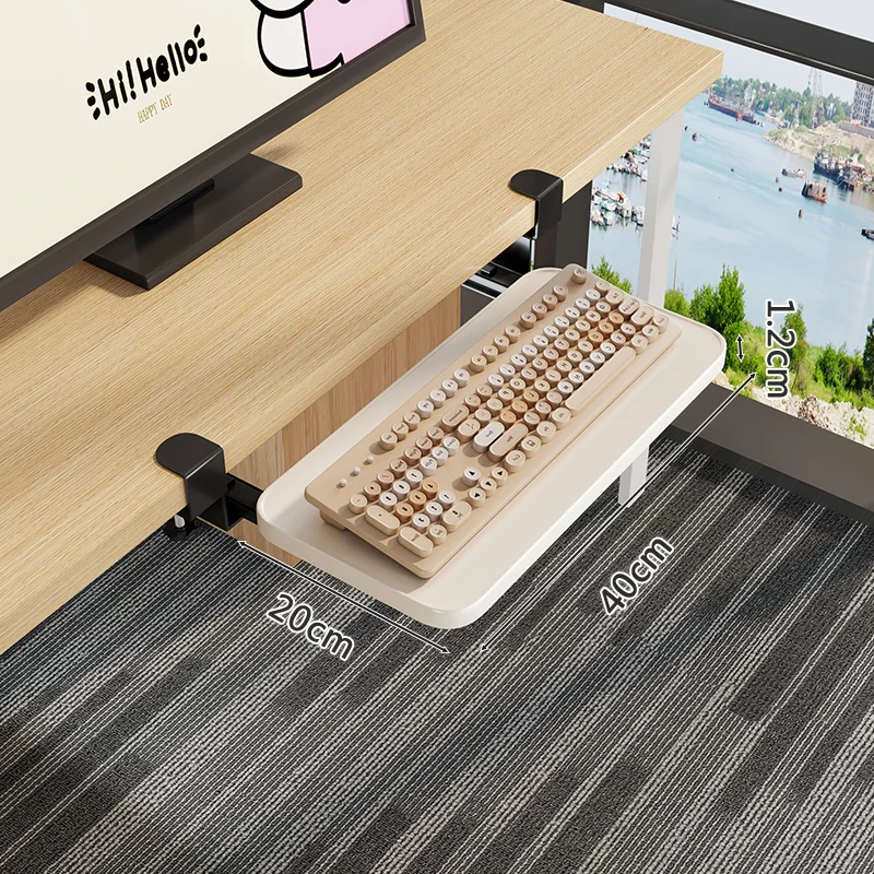 흰색 (40*20) 테이블 클램프 두께 1-4cm