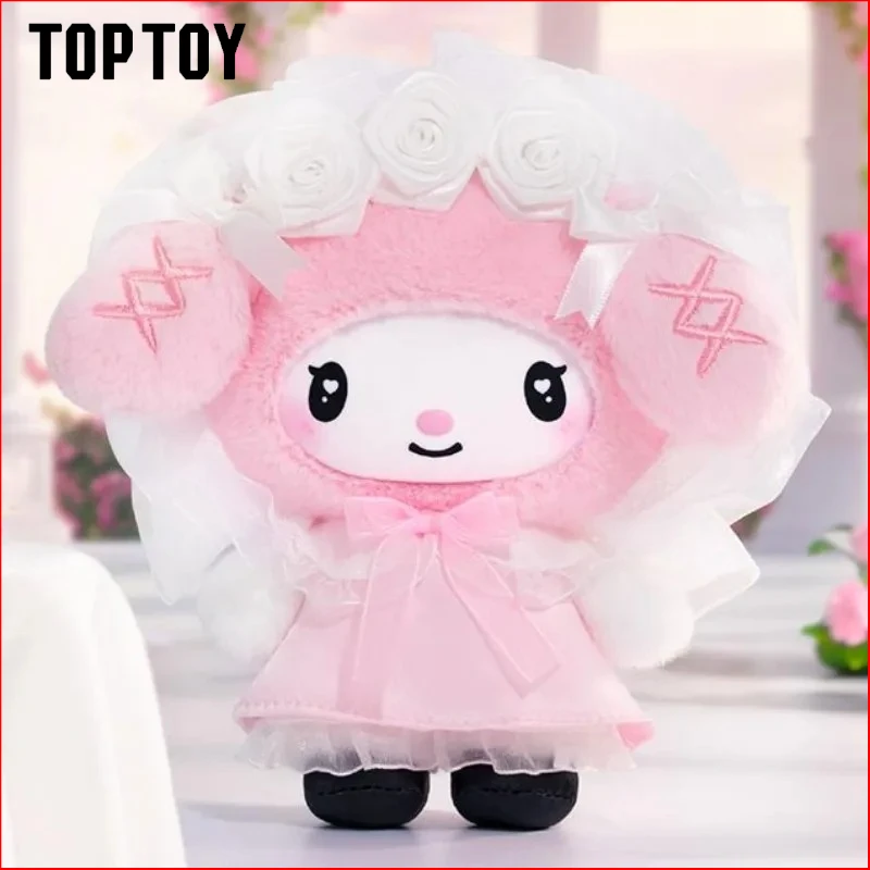 

Sanrio Characters Angel Garden Series Plush Blind Box Cute My Melody Kuromi Doll Bag Pendant Mystery Surprise Box Girl Gift Toy