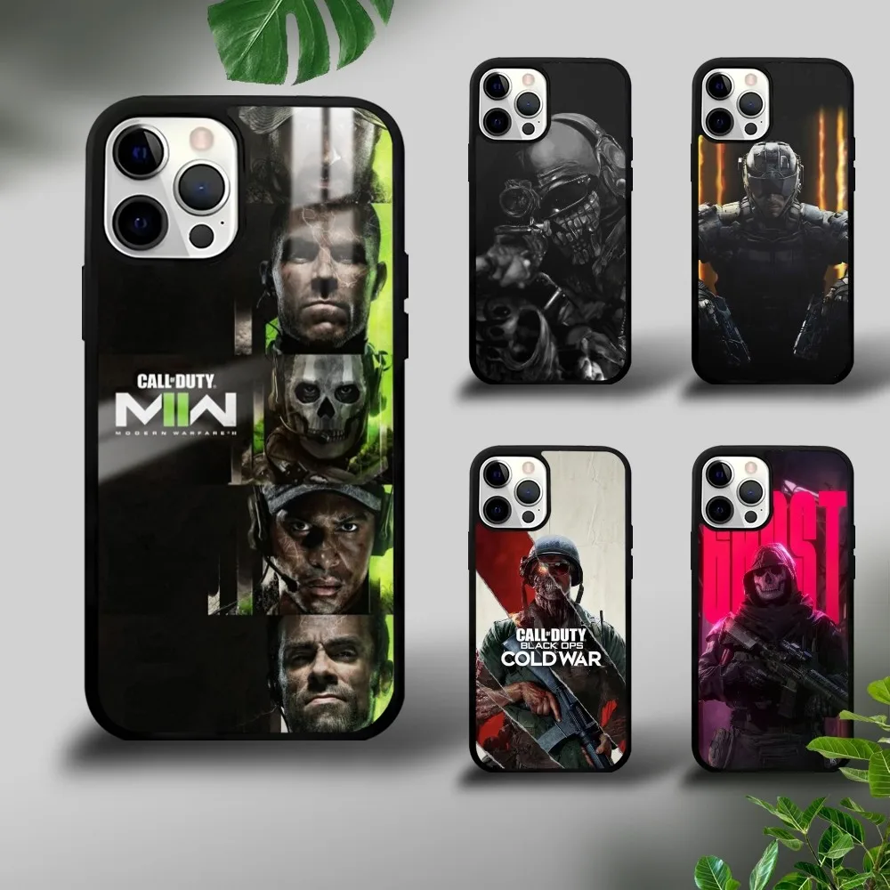 Funda de teléfono C-Call Of D-Duty game para iPhone 16 15 14 13 12 11 Pro Xs Max Mini Plus Celulares Funda dura