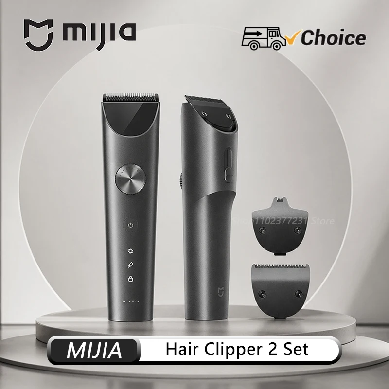 kit-de-cortadora-de-pelo-mijia-2-cuchilla-de-titanio-recortadora-de-pelo-inalambrica-usb-c-resistente-al-agua-ipx7-pantalla-lcd-profesional-para-barberia