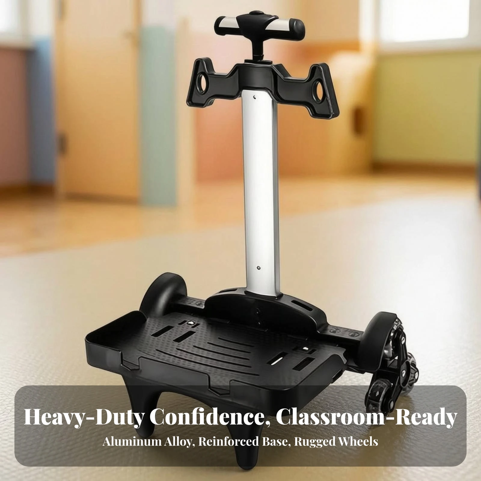 Backpack Trolley Frame Lightweight Backpack Trolley Rolling Luggage Cart Sturdy Roller Attachment Portable for Students, School
