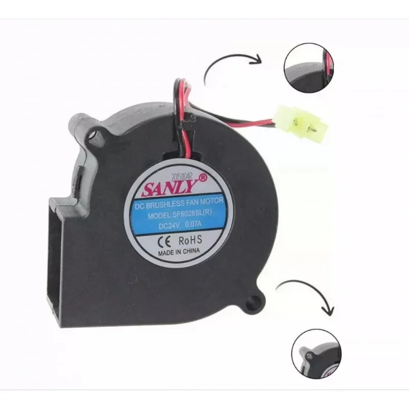 

Free shipping original SF6028SL R DC24V 0.07A silent turbo blower cooling fan