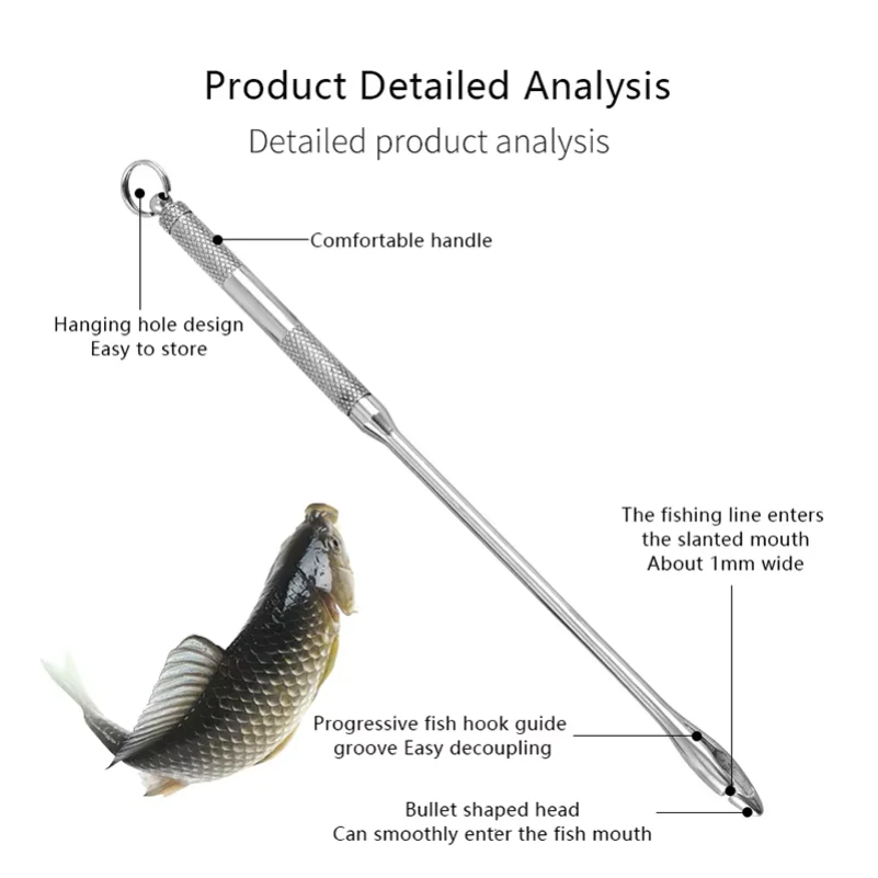Fishing Hook Detacher Fishing Accessories Fishing Hook Remover Line Knot Picker Portable Durable Unhooking Device Removing Tool