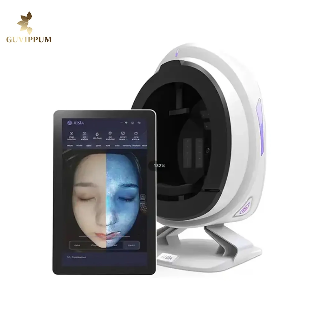 2023 moisture detection skin analyzer  Skin Scanner AI Automatic Face Recognition 3D Topography Facial Skin Analyzer Machine