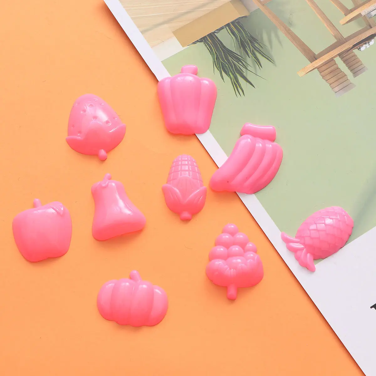 

Набор из 9 формочек для песка: пляжные фигурки, детские игрушки, мини-инструменты для игр, модели для детей