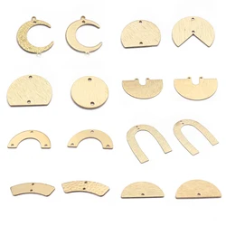 10-20Pcs Brass Moon Round Connector U-shaped Arch Half Round Links for DIY Earrings Bracelet Necklace Jewelry Making Accessories