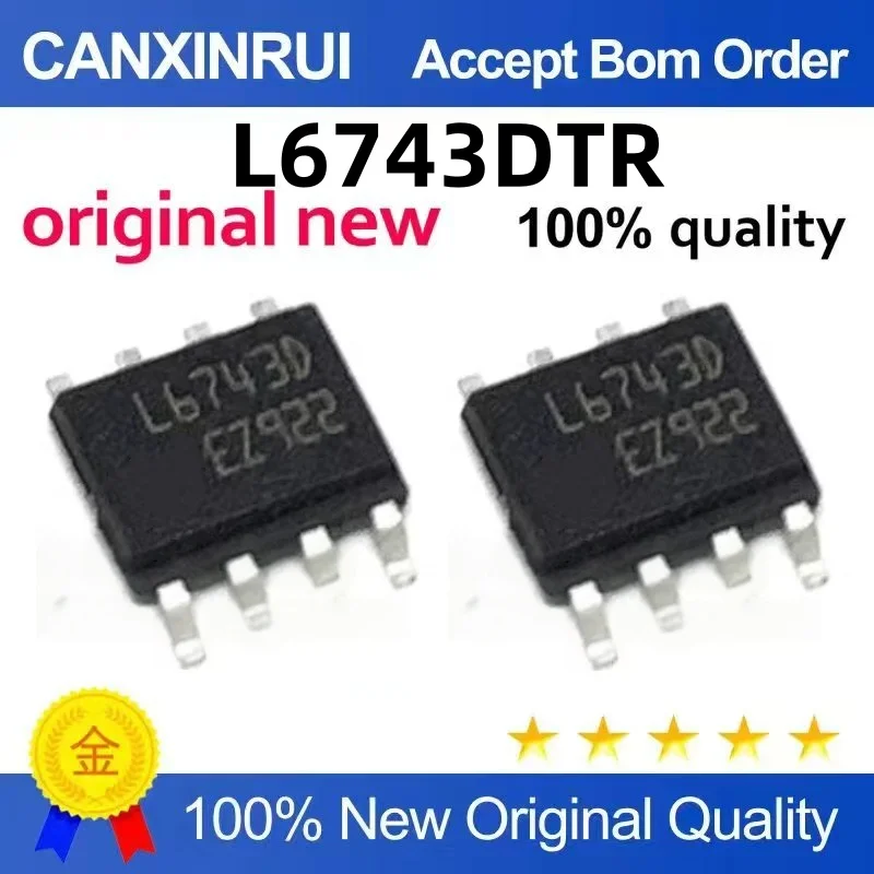 (10-300 piezas) Nuevo original L6743DTR L6743D SOP8, comercio por una pieza, se puede comprar directamente.