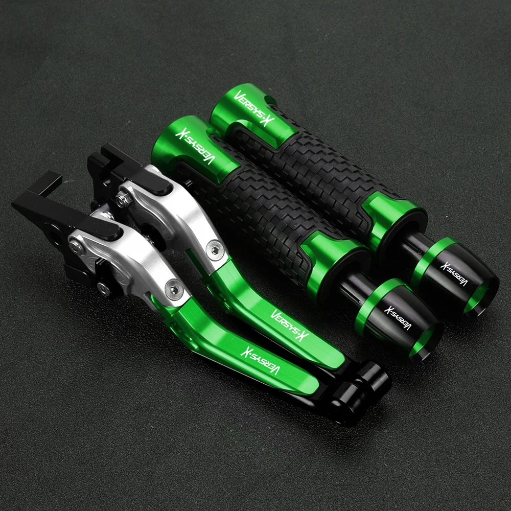 

Motorcycle Accessories Brake Clutch Levers Handle Bar End Grips Caps CNC for kawasaki VERSYS-X 250 VERSYS-X250 2017-2021 2018