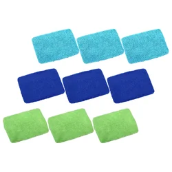 9 Pcs Windshield Cleaning Scraper Replaceable Cloth Car Window Wiper Dust Removal Tool Glass Cleaner Auto Window Washer