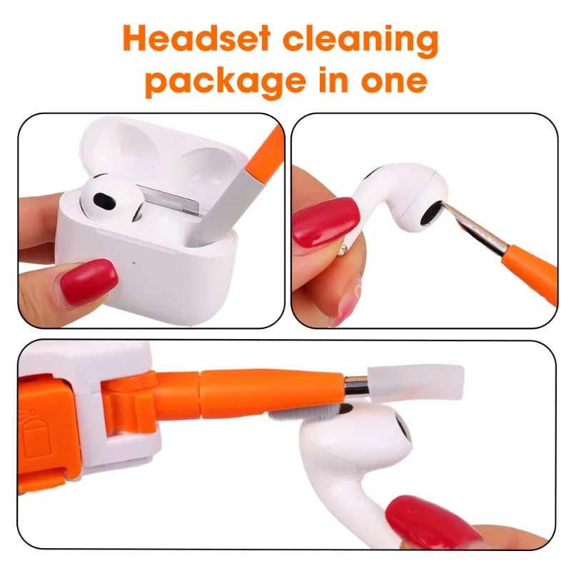 11-in-1 Cleaner Set Multifunctional Keyboard Cleaner Brush Kit Earphone Cleaning Pen Cleaner Set for Headset Phone Cleaning Tool