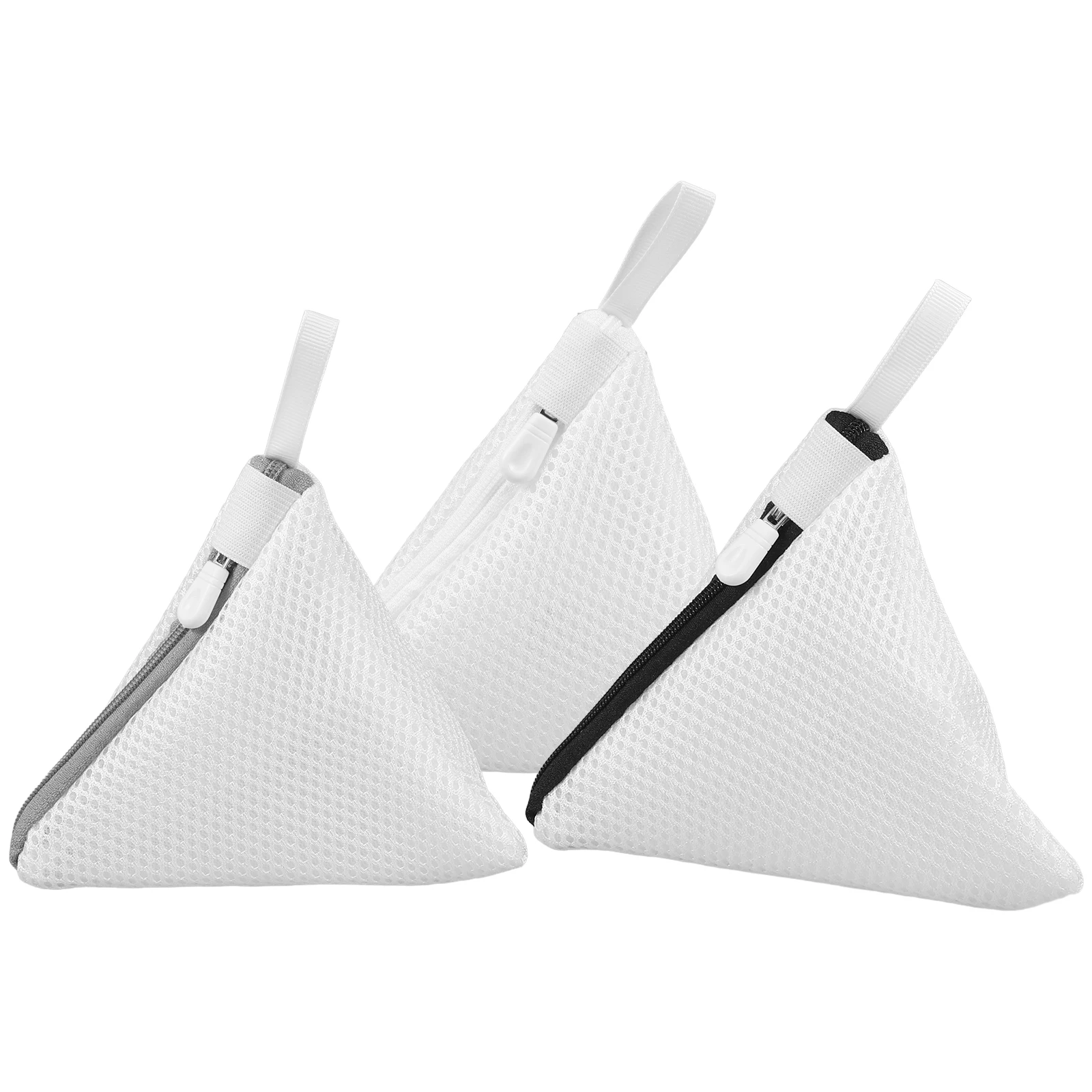 

Laundry Bags Mini Triangle Wash Bag Zipper for Delicate Undergarments Polyester Mesh Protective Washing Machine Bags Travel