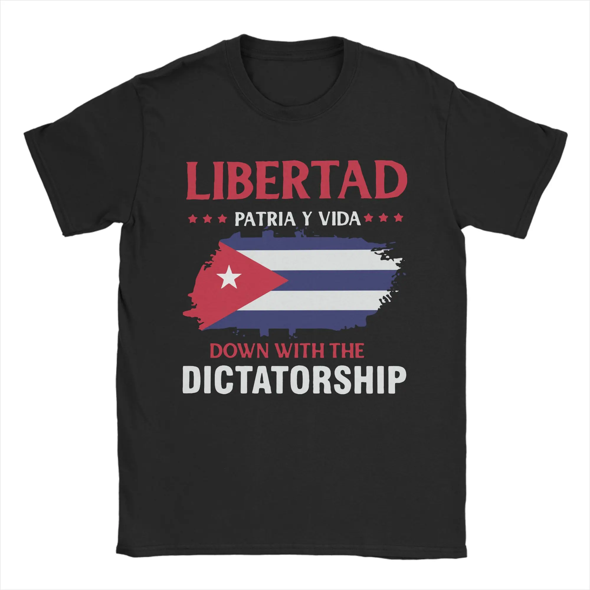 Liberted Patria Y Vida Viva Cuba T Shirt Men Women's Cotton  T-Shirt  Flag of Cuban Tee Shirt Short Sleeve Clothing New Arrival