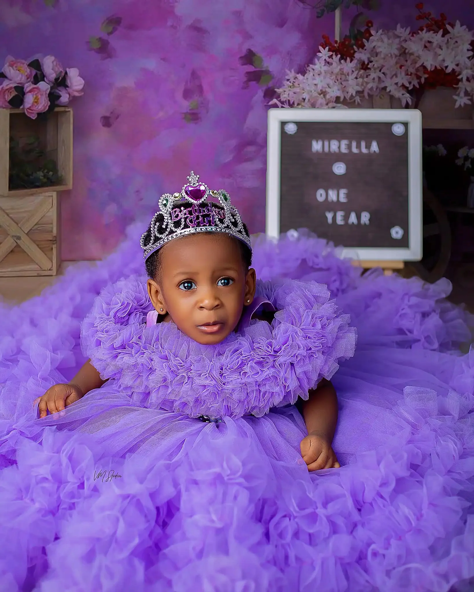 

Customized Flower Girl Dress For Wedding Pearls Tulle Puffy Sleeveless Princess Child First Eucharistic Birthday Party Dress