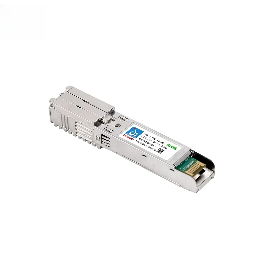HSGQ XPON ONU stick SC/UPC 1.25G 2.5G 20KM SFP مع MAC من الداخل