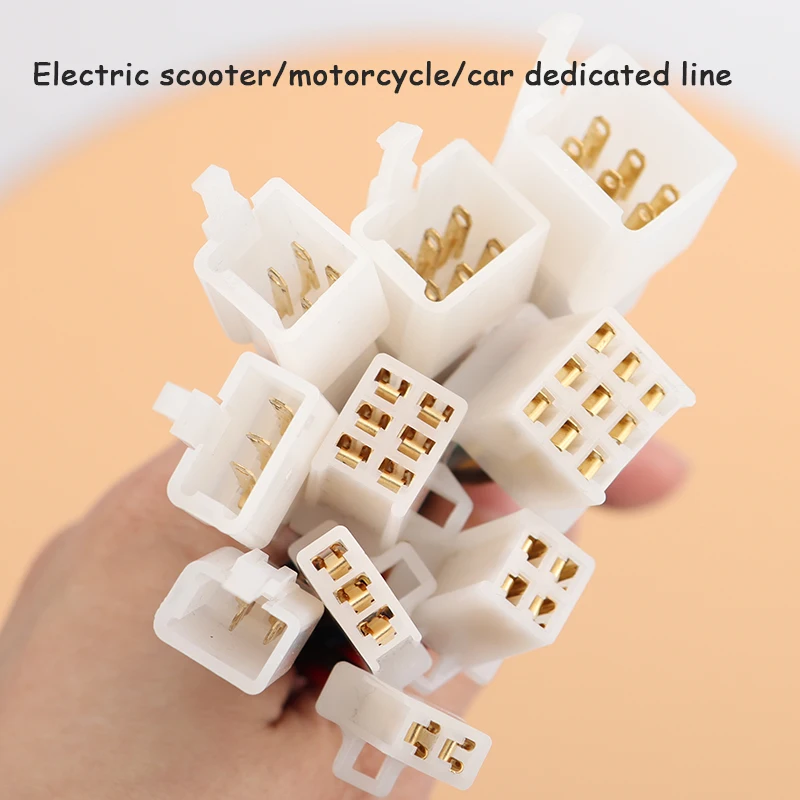 

1Set 2.8mm 2/3/4/6/9 pin Automotive 2.8 Electrical wire Connector Male Female cable terminal plug Kits With wire