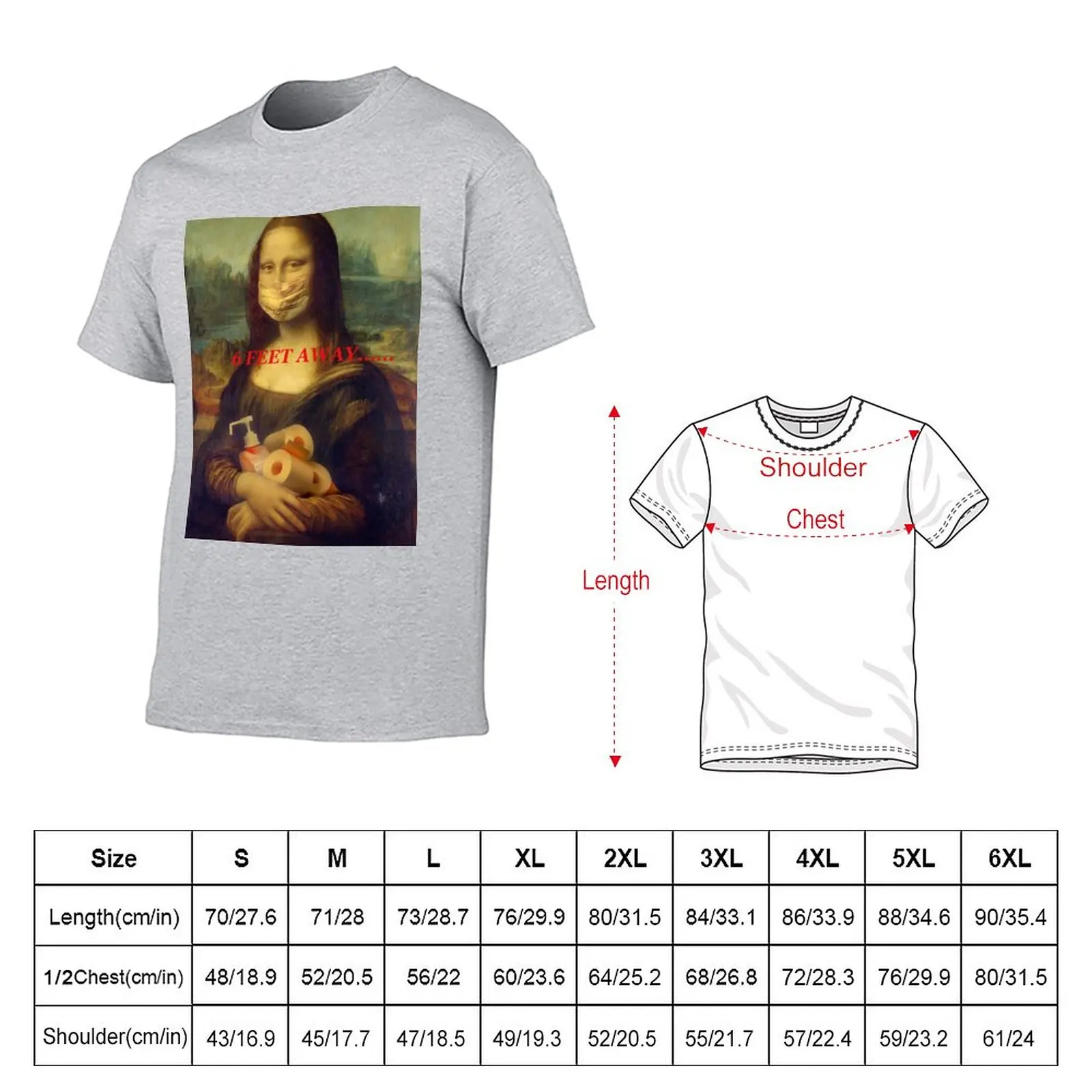 6 Feet Away T-Shirt oversized t shirts heavyweight t shirts Short sleeve men graphic t shirts