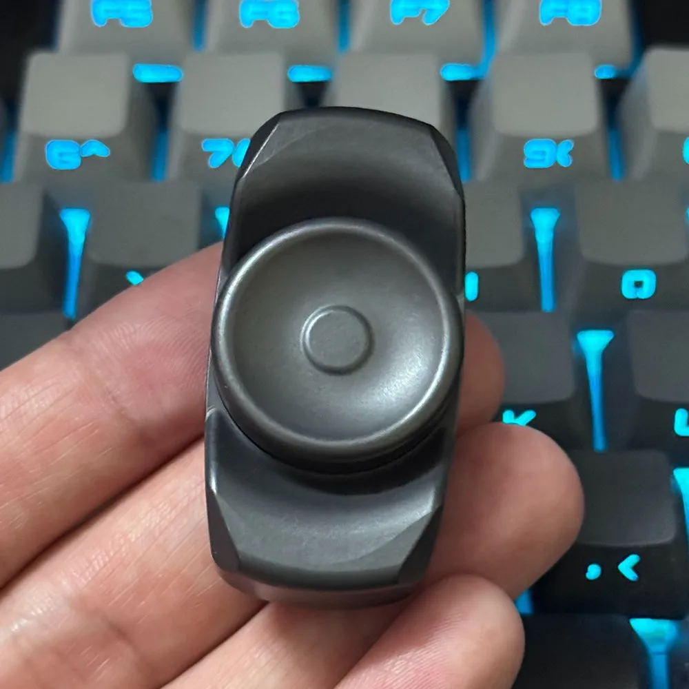 Spinmoon EDC PANGHU Fidget Spinner aparatos para aliviar la ansiedad Fidget Spinner de dos hojas juguetes para adultos