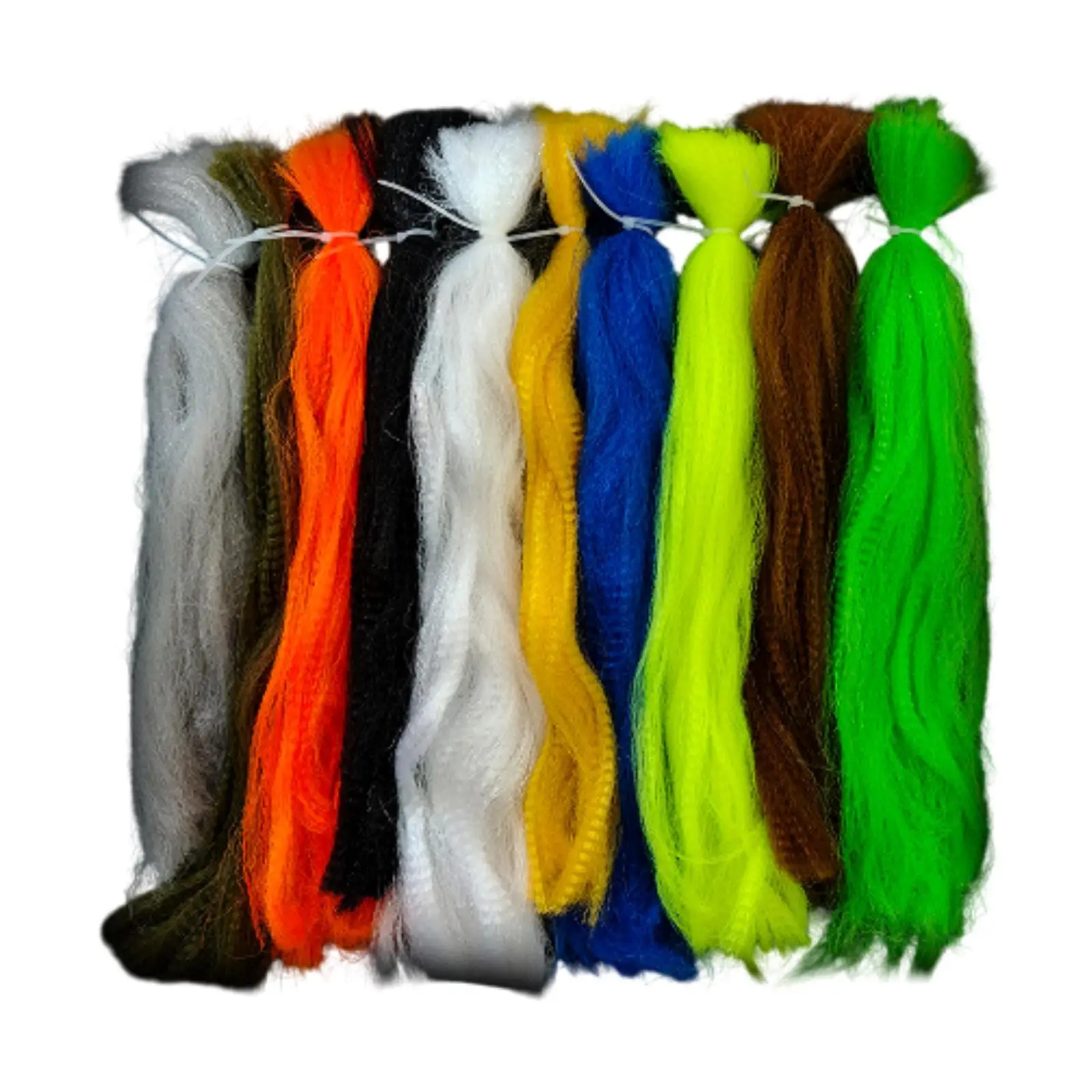 10Pcs Fly Tying Thread Fly Fishing Wire Binding Thread Fishing Accessory Fly Tying Material Fiber Silk for Grass Carp, Trout