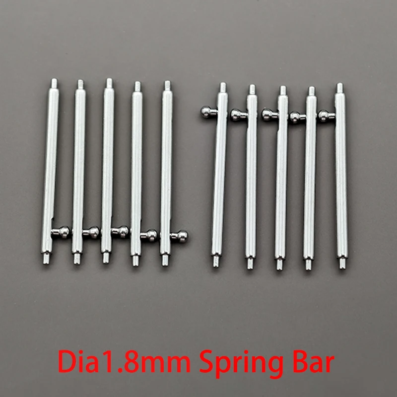 10PCS Quick Release Spring Bar Dia 1.5mm/1.8mm Watch Band Link Pins Fit Width 12mm-26mm Smart Watch Strap Spring Bar Link Pins