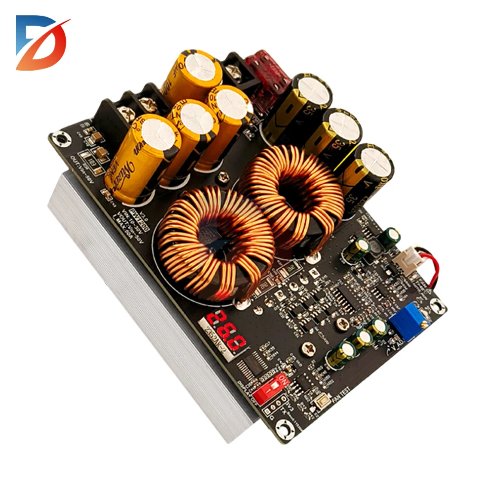 

1200W 50A high current boost power module dual inductor sufficient power audio amplifier dedicated power supply PW1200