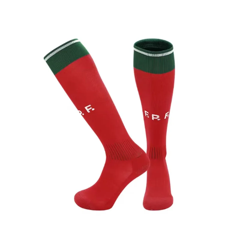 

2024 2025 European size Season Soccer Socks For Adults man Kids Thickening Towel Football Training Match Sport Portugal Spaining