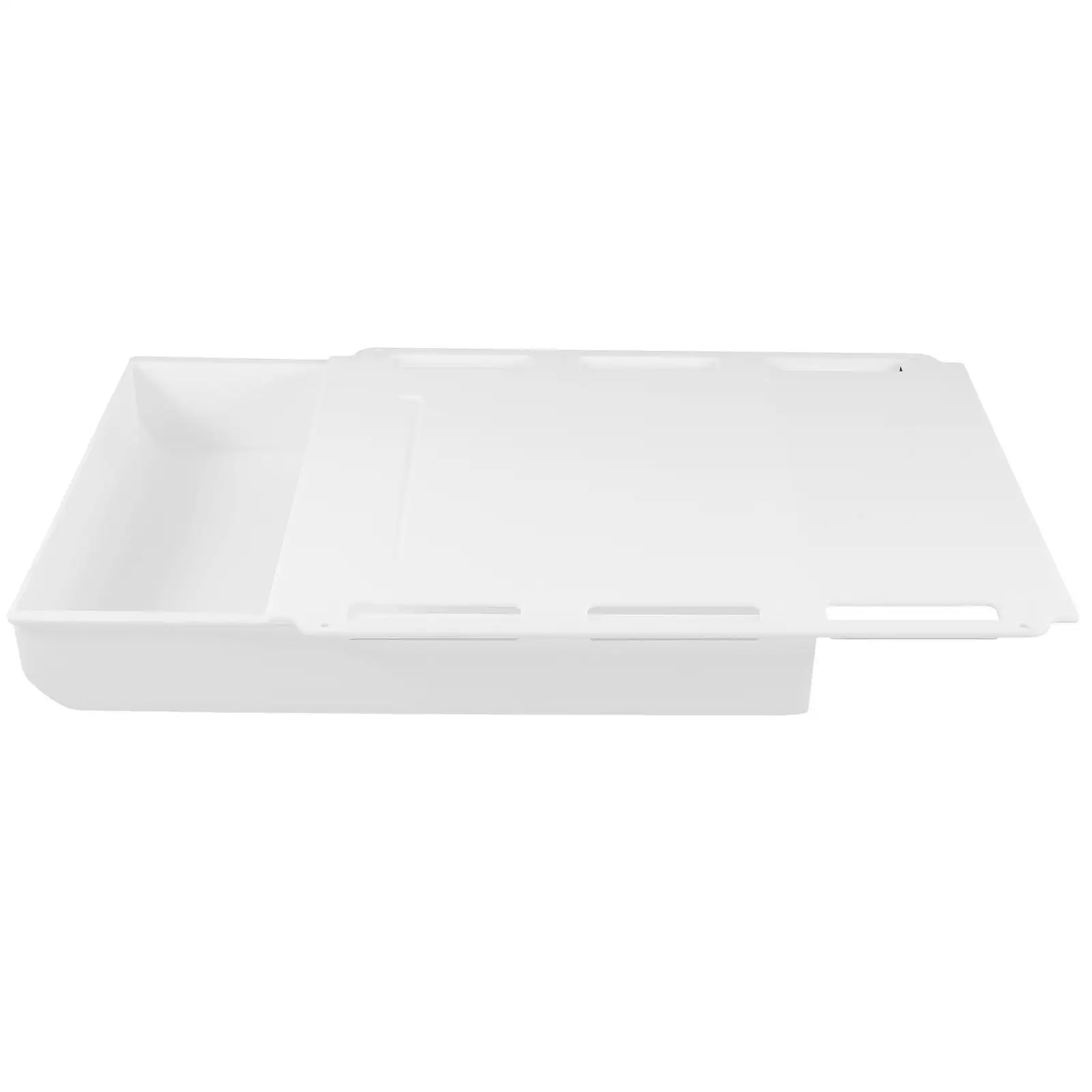 

Large Capacity Under Desk Storage Drawer White Stationery Box No Drilling Kitchen Organiser Office Desk Accessories