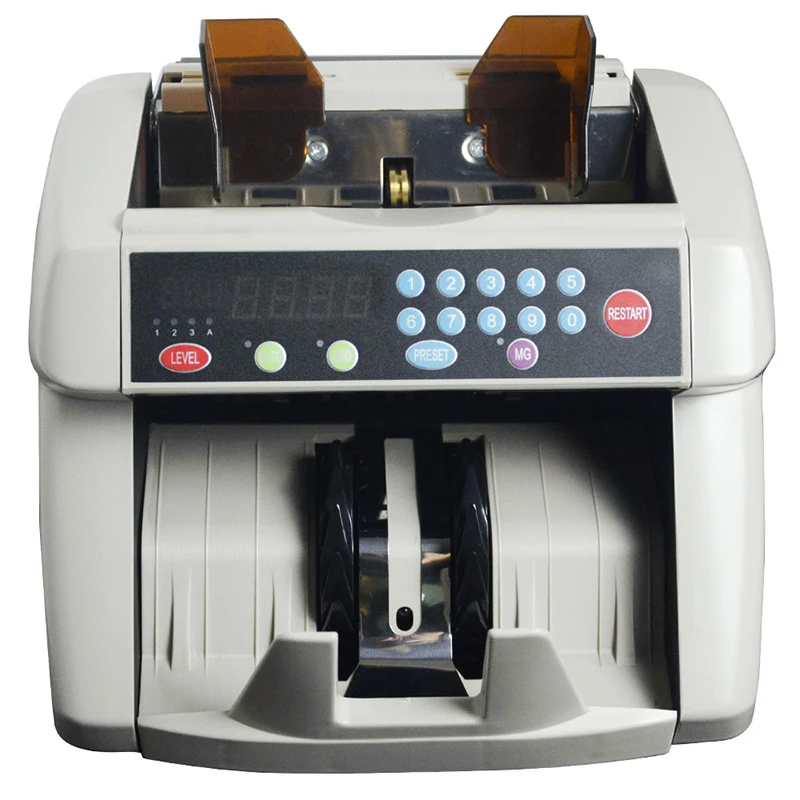 ST-2115 Money Counter Machine, Bill Counterfeit Detection, UV/MG, Display LED, Multi-idiomas para Pequenas Empresas