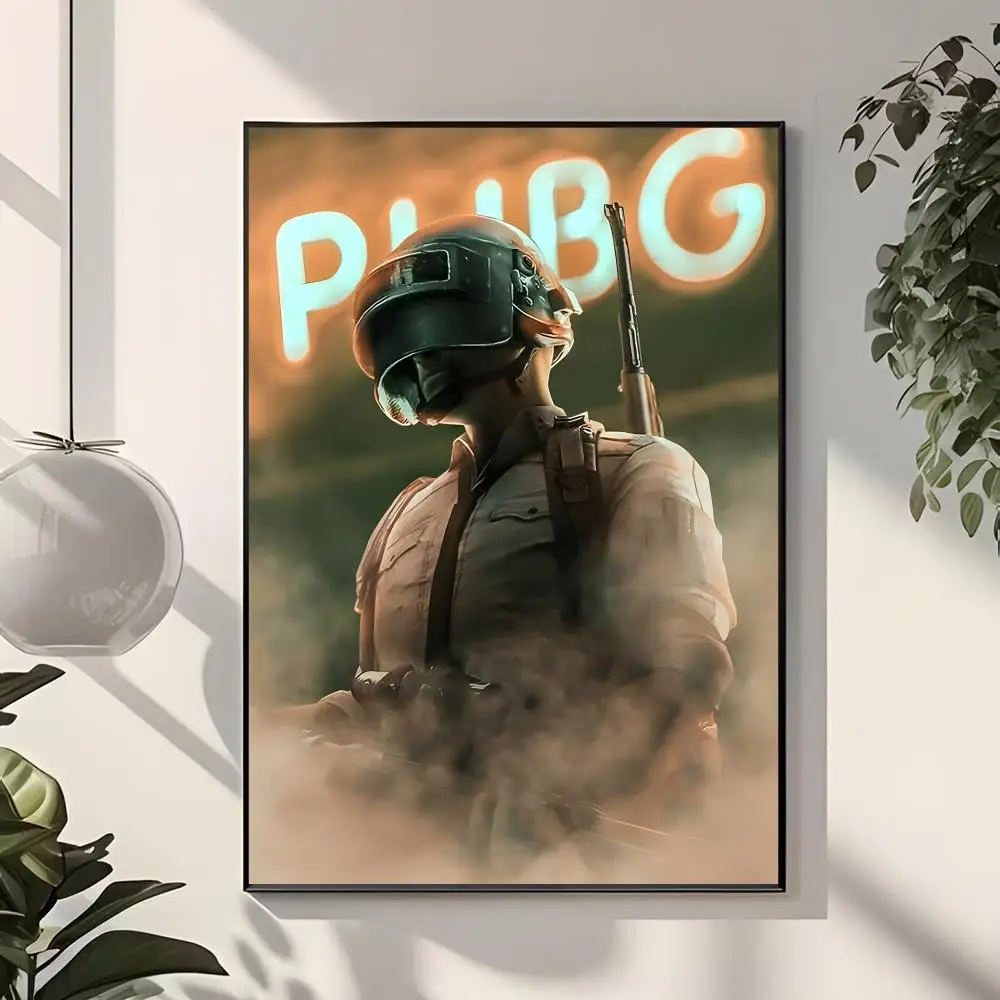 game shooter P-PUBG Poster  Classic Home Interior Design & Modern Wall Decor Art Collection