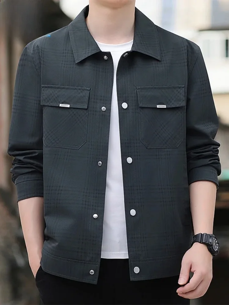 

Мужская куртка Paul 2024 осенне-зимняя, свободного кроя, с воротником, с множеством карманов, модная, в городском стиле, с длинными рукавами, из полиэфирного волокна