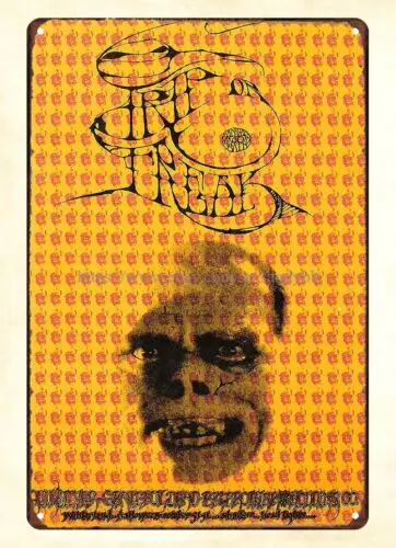 1967 Trip or Freak Concert metal tin sign modern kitchen wall decor sign