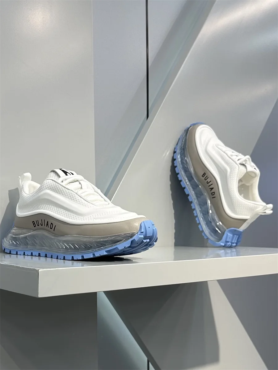 

Trendy Dad oes Men's Casual Spor Thi Bot Faionable All-Match Autumn Season Leather Upaded Breathable Comfortable