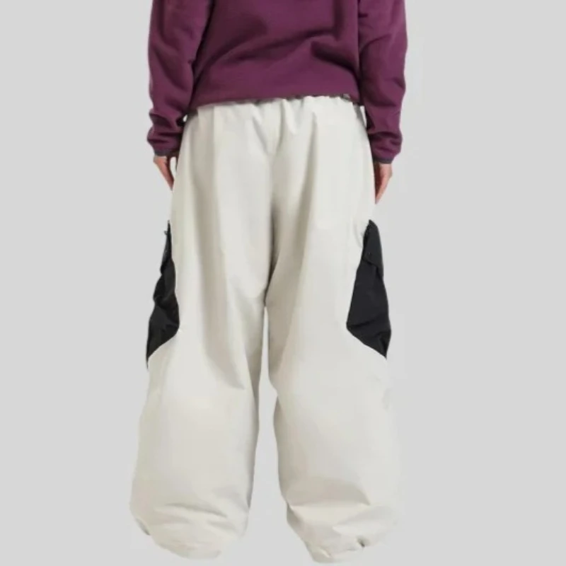 2025 Pantaloni da neve larghi invernali da uomo Pantaloni da snowboard taglie forti Pantaloni sportivi da sci all'aperto super larghi Isolamento impermeabile