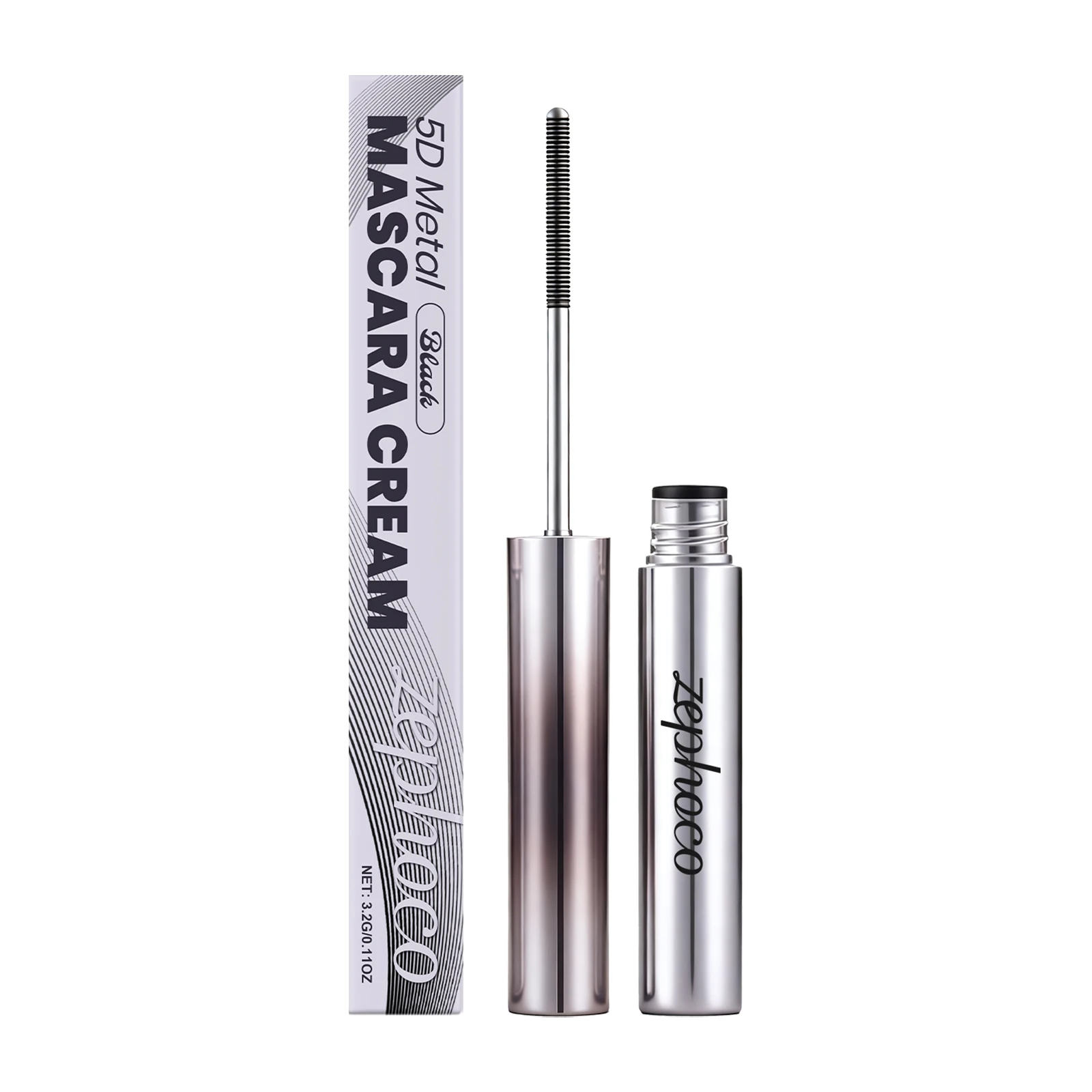 Black Mascara - Lightweight, Smooth, Smudge-Resistant, Naturally Sets and Beautifies Lashes