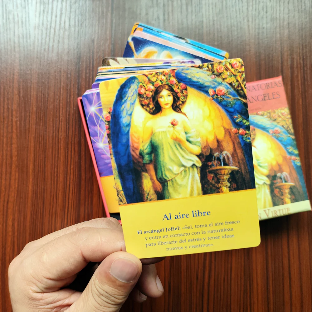 Spanish Archangel Oracle Cards Decks Keywords with Meaning on the Cards Tips Angels Prophet Prophecy Divination