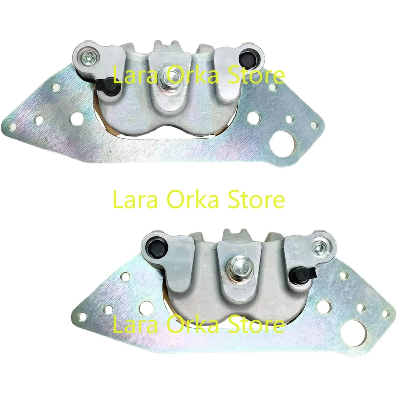 Front Left & Right Brake Calipers Set with Pads Compatible with Polaris RZR 1000 XP/XP4/S4/RS1 RZR 4OE # 1912496 1912497 1912498